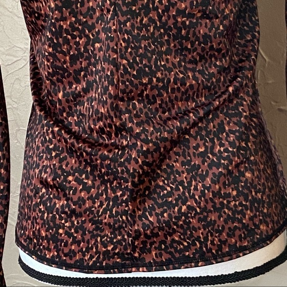 ALL In Motion NWT black/brown animal print long sleeve swim top - Picture 7 of 15